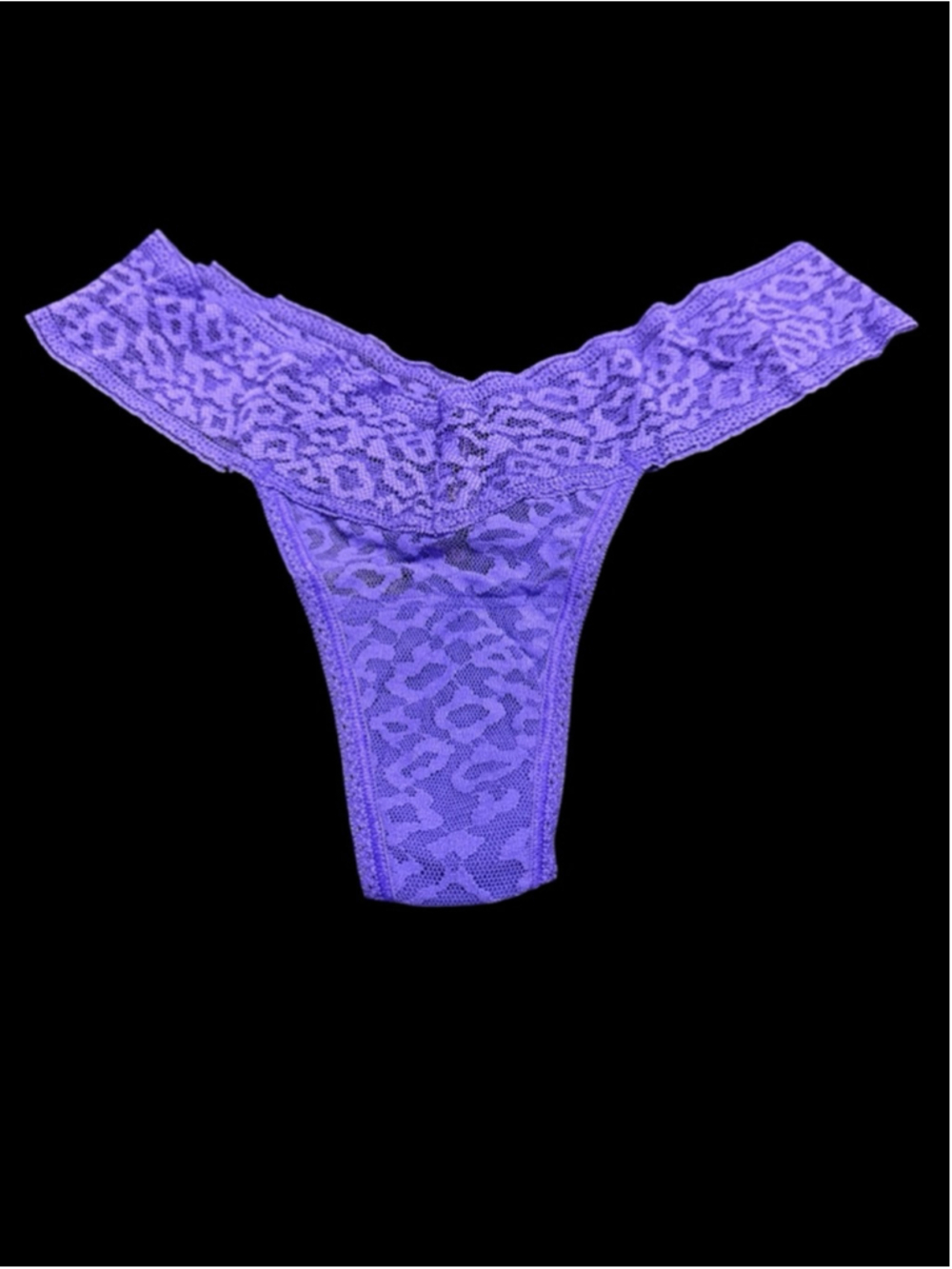Women's Victoria's Secret One Size Purple Lace Thong Panties